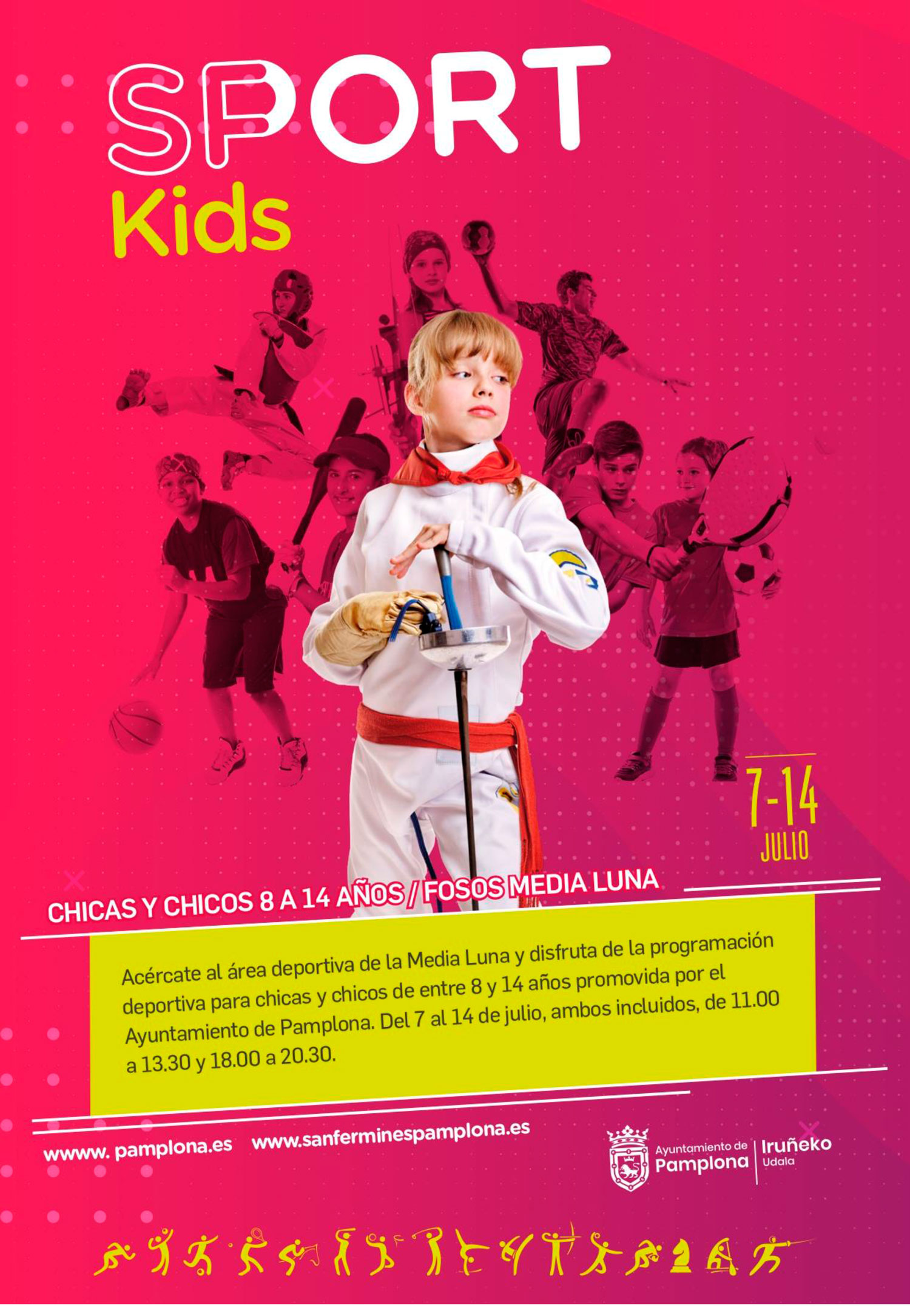 Voleibol en &quot;Sport Kids&quot; 2023 durante las fiestas de San Ferm&iacute;n